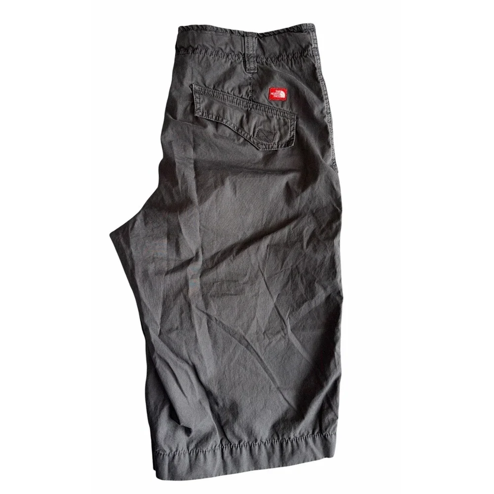 The North Face Mens Small Gray‎ Drawstring Hiking Trail Shorts Outdoor Casual